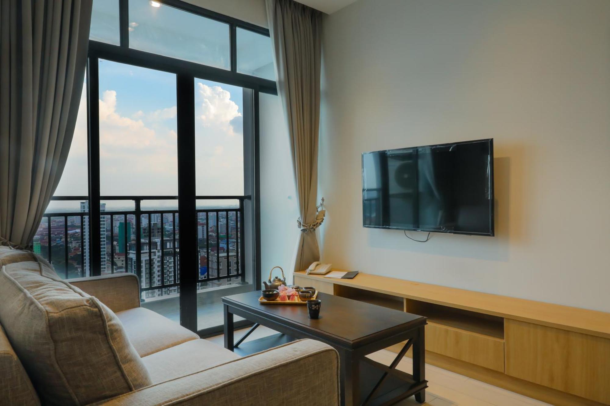 The View Serviced Residence 豪景日式酒店公寓 Phnom Penh Exterior photo